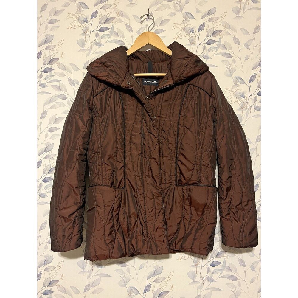 Aquarama Puff Jacket Made In Italy Color Maroon